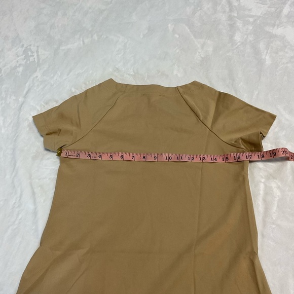 Burberry Tan Mini Dress with Pocket Accents - Picture 8 of 10